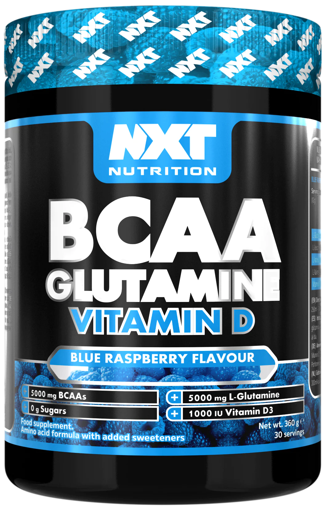NXT Nutrition BCAA, Glutamine Vit D (360g) 30 Servings