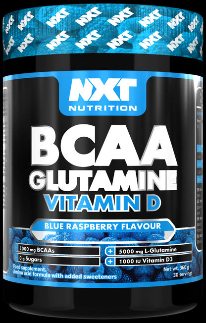 NXT Nutrition BCAA, Glutamine Vit D (360g) 30 Servings